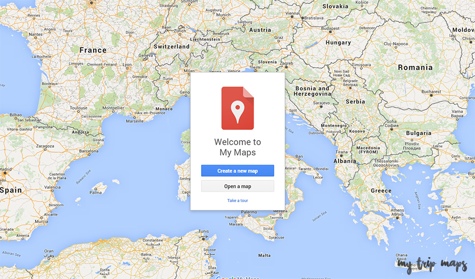 Creare una nuova mappa con Google My Maps